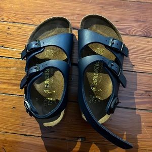 Navy Birkenstocks c9